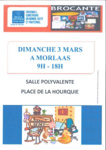 Brocante Secours catholique @ Salle polyvalente
