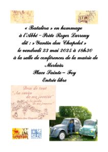 Hommage à l'Abbé - Poète Roger Larrouy - par la Civada @ Salle des conférences de la mairie de Morlaàs