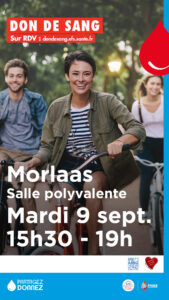 Don du sang - 9 septembre 2025 @ Salle polyvalente - Place de la Hourquie Morlaàs